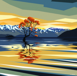 Wanaka Tree Sunset by Ira Mitchell